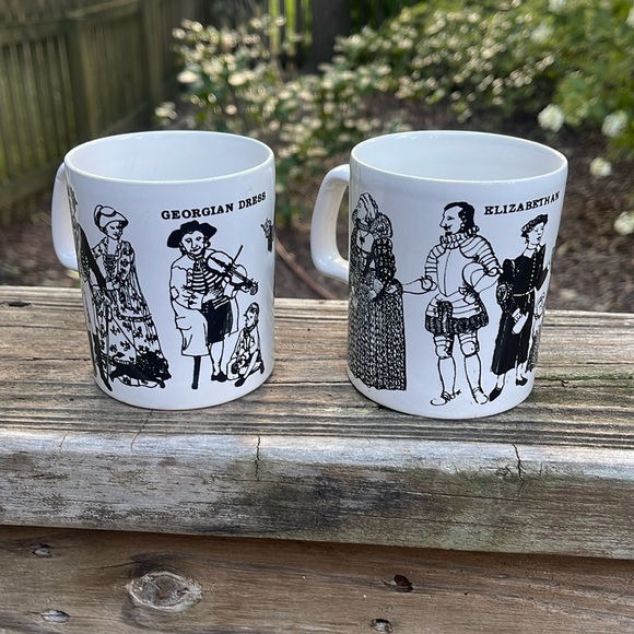 Vintage Staffordshire Potteries mug set - Picture 1 of 7